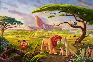Thomas Kinkade Disney - The Lion King Remember Who You Are