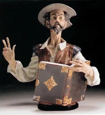 Listen To Don Quixote 1987-95 by Lladro — Porcelain Figurine