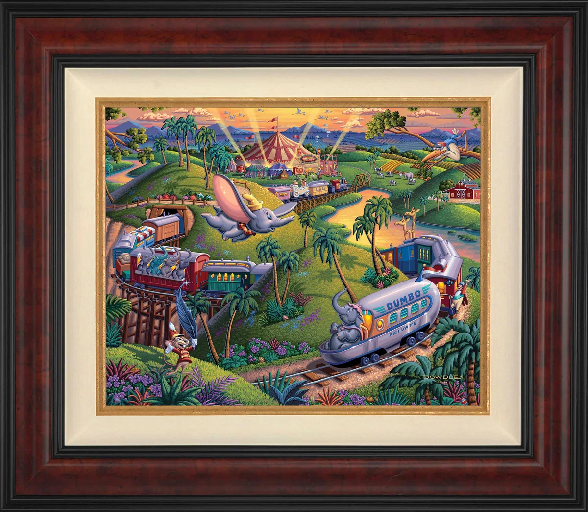Dumbo The Flying Elephant Wall Art by Eric Dowdle by Eric Dowdle — Giclee On Canvas