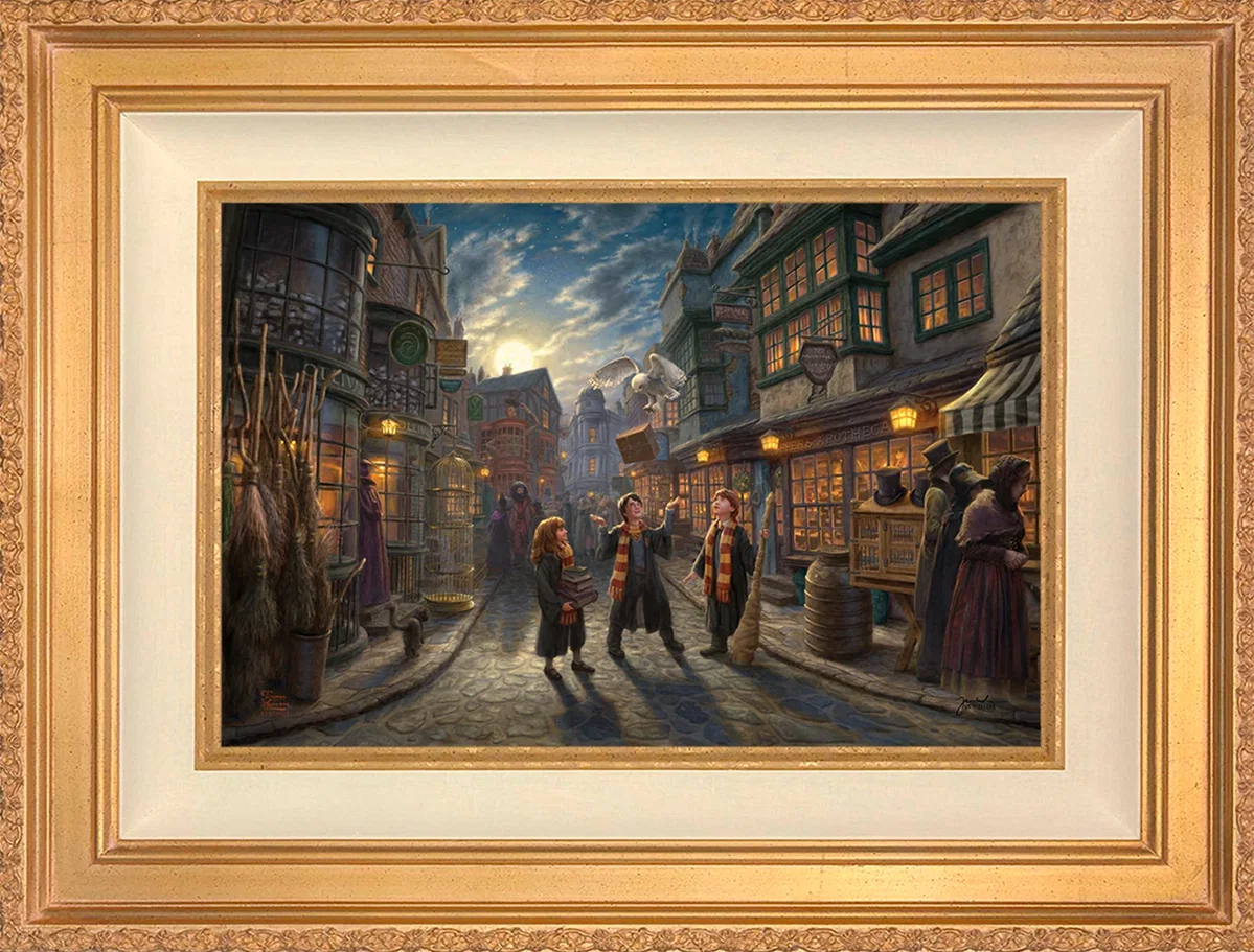 Harry Potter™ Diagon Alley™ Wall Art by Thomas Kinkade Studios by Thomas Kinkade Studios — Giclee On Canvas