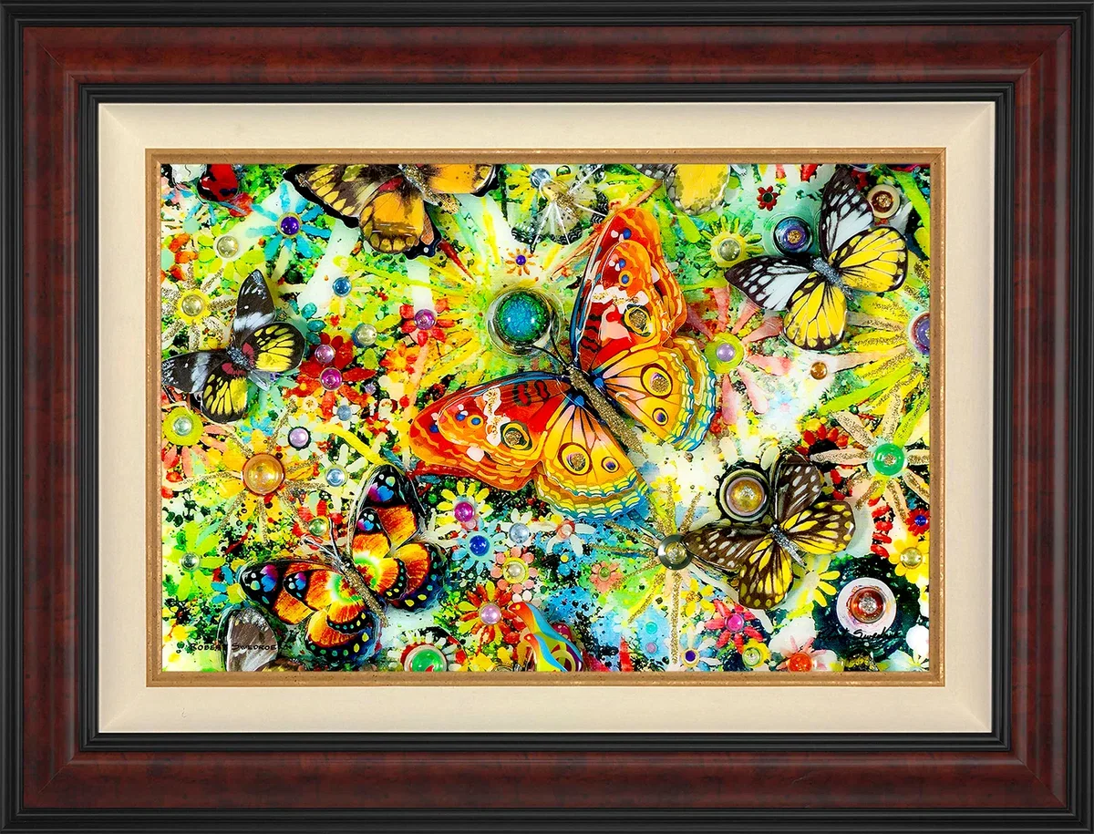 Butterfly Nectar Chase Wall Art by Robert Swedroe by Robert Swedroe — Giclee On Canvas