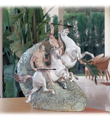 Mounted Warriors (500) by Lladro — Porcelain Figurine