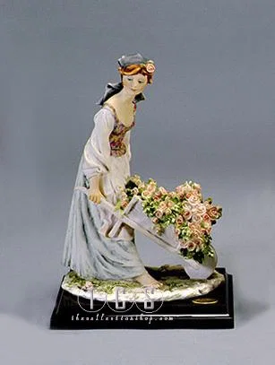 Flower Wagon by Giuseppe Armani — Sculpture