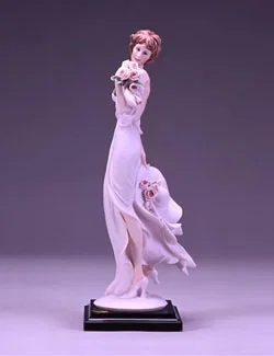 Lady With Camelias by Giuseppe Armani — Sculpture