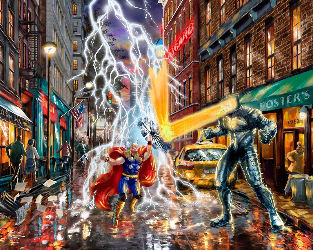 Thor Wall Art by Thomas Kinkade Studios Gallery Wrap by Thomas Kinkade Studios — Giclee On Canvas