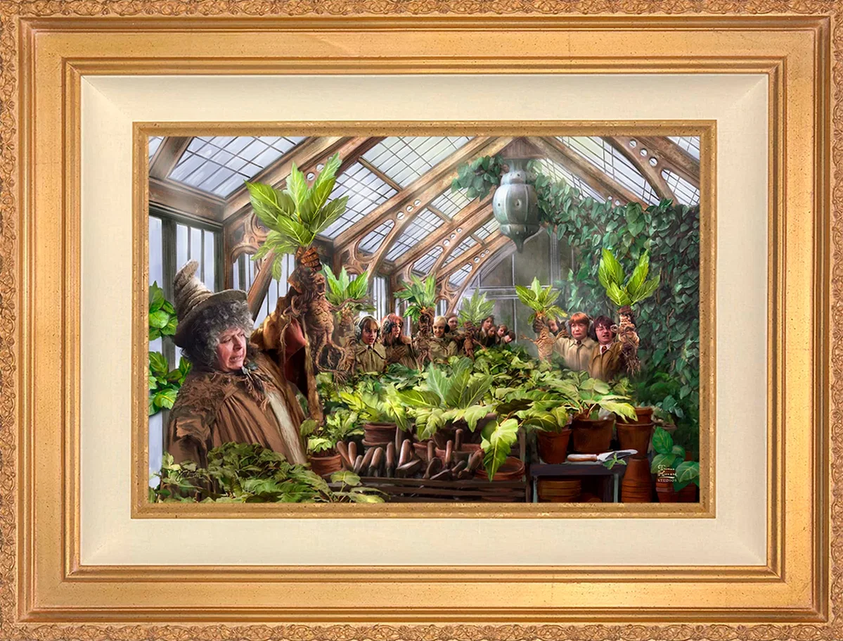 Harry Potter™ Hogwarts™ Greenhouse Wall Art by Thomas Kinkade Studios by Thomas Kinkade Studios — Giclee On Canvas