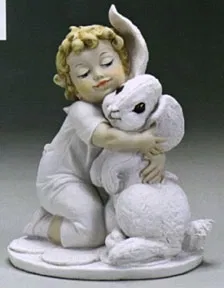 【未使用 希少】Giuseppe Armani 「バンビ」 フィギュリン Baby and Flower Set by Giuseppe Armani | Elegant Porcelain