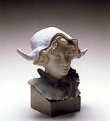 Harlequin With Cornered Hat by Lladro — Goyesca Porcelain Figurine