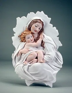 Madonna And Child Plaque by Giuseppe Armani