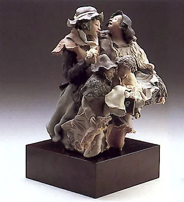 Back From The Fair by Lladro — Goyesca Porcelain Figurine