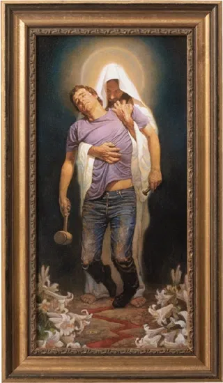 Thomas Blackshear - Forgiven Hand-Stretched, Framed Canvas Transfer
