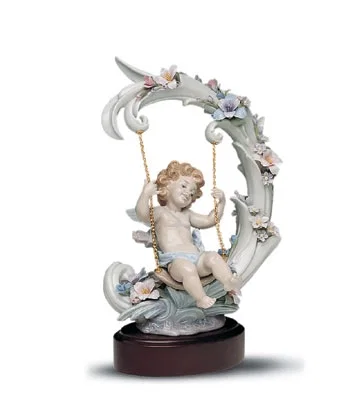 Heavenly Swing Le 1000 1991-01 by Lladro — Porcelain Figurine