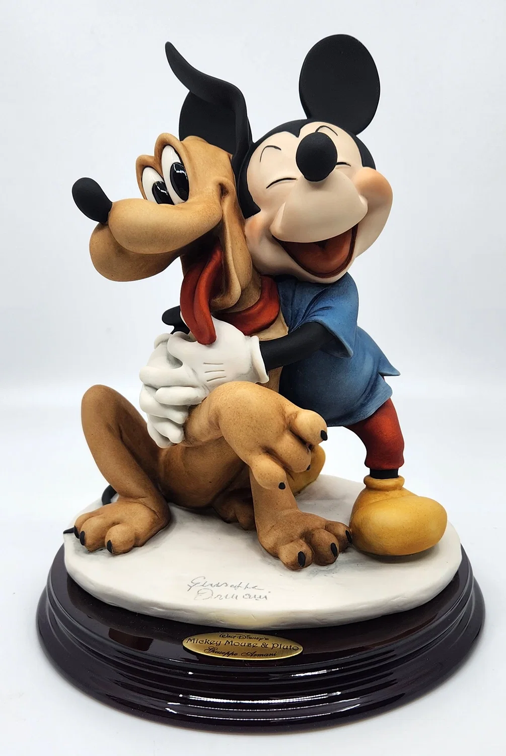Mickey Mouse  Pluto by Giuseppe Armani — Sculpture