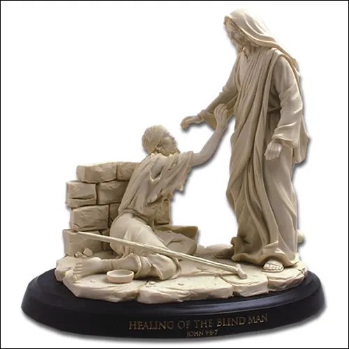 Master Peace 盲人を癒すキリストの奇跡 Healing Of The Blind Man by Master Peace Collection