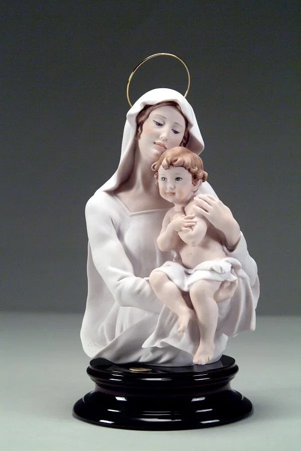 Madonna And Child Bust by Giuseppe Armani