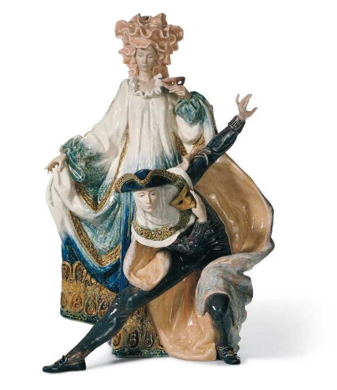 Venetian Carnival 1997 Le1000 by Lladro — Porcelain Figurine