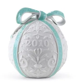 Lladro-Christmas Ball 2010 Ornament