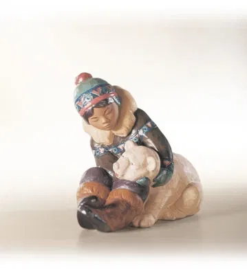 Lladro - Eskimo Playing