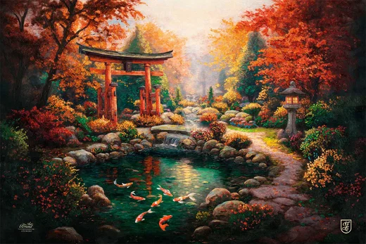 Garden of Tranquility Wall Art By Francisco Caballero by Francisco Caballero