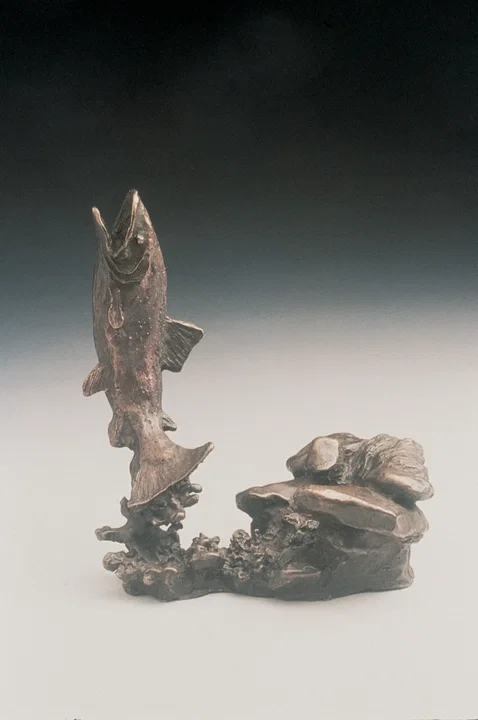 Trout by Mark Hopkins — Bronze Sculpture