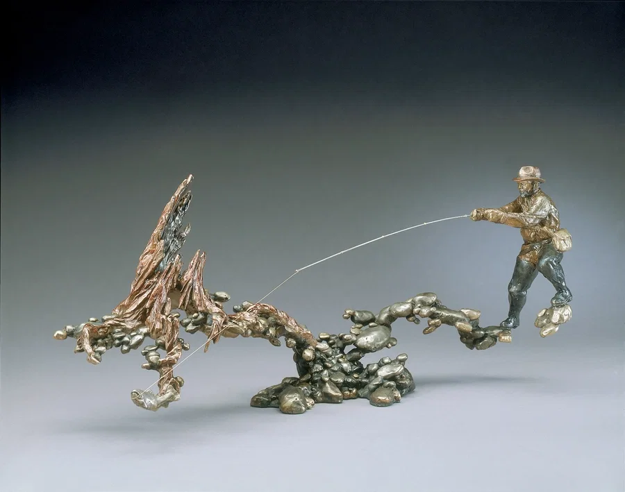 Fast and Shallow by Mark Hopkins — Bronze Sculpture
