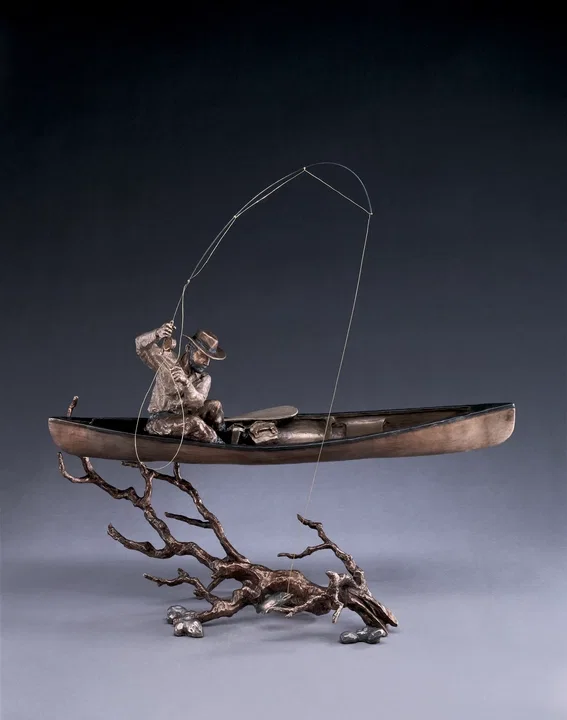 Upstream by Mark Hopkins — Bronze Sculpture