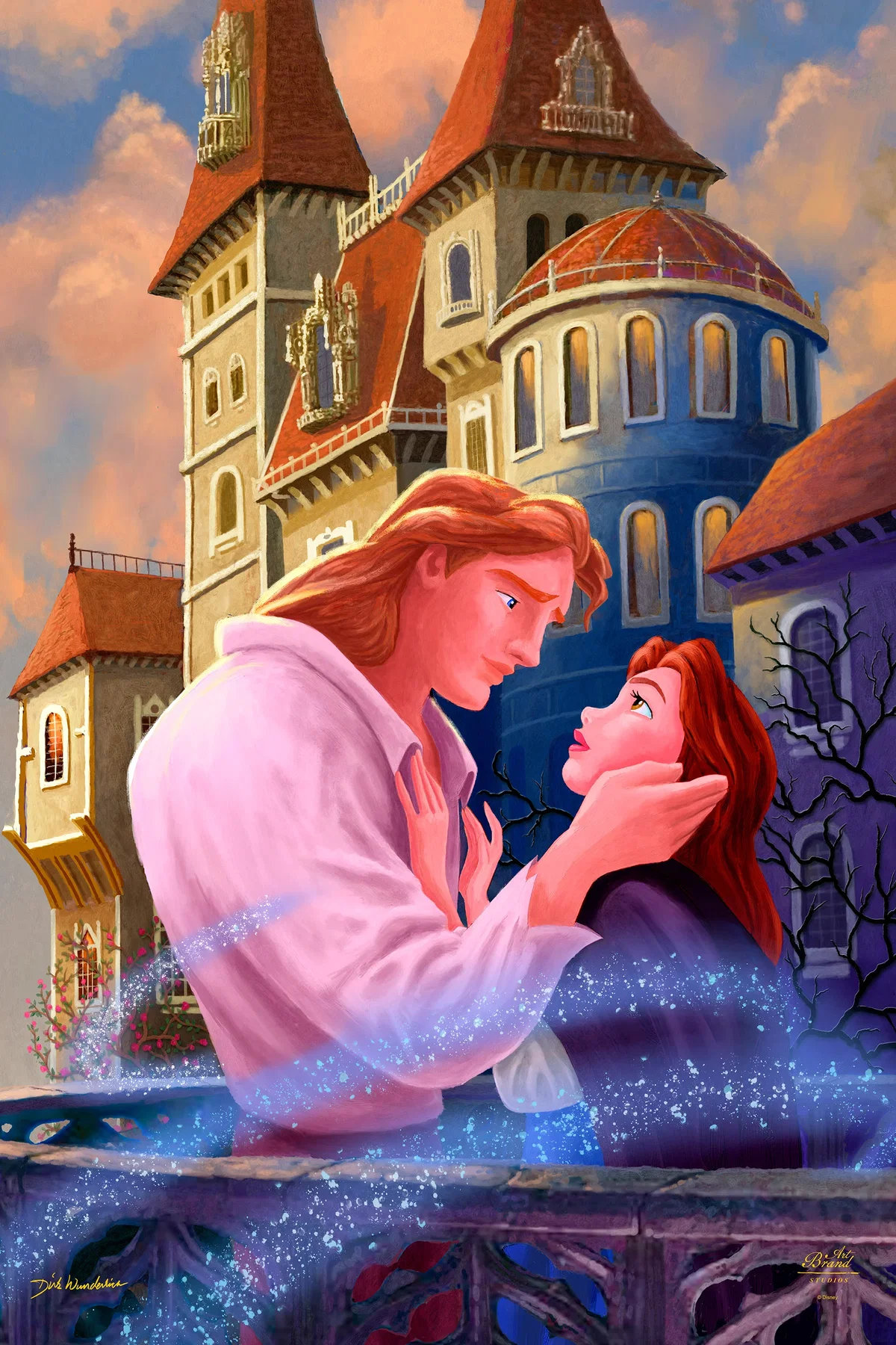 Disney's Beauty and the Beast - Love Ever After Wall Art By Dirk Wunderlich by Dirk Wunderlich — Giclee On Canvas