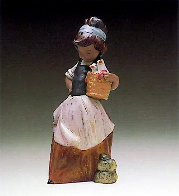 Marujita With Two Ducks 1980-93 by Lladro — Porcelain Figurine