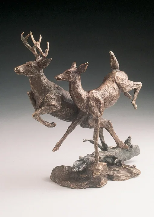 Deer by Mark Hopkins — Bronze Sculpture