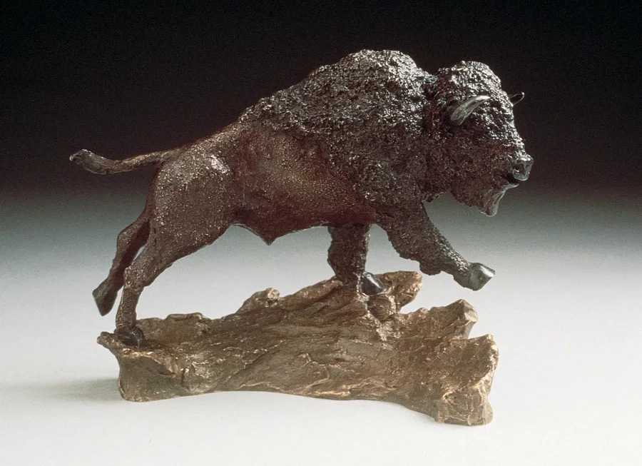 Buffalo by Mark Hopkins — Bronze Sculpture