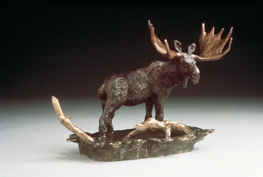 Moose by Mark Hopkins — Bronze Sculpture