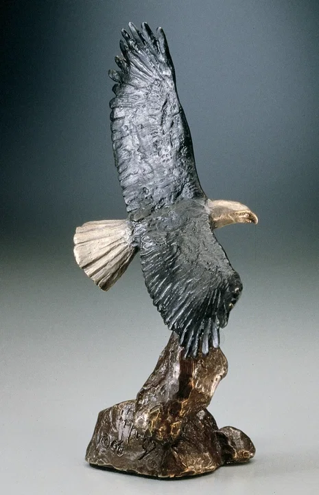 Bald Eagle by Mark Hopkins — Bronze Sculpture