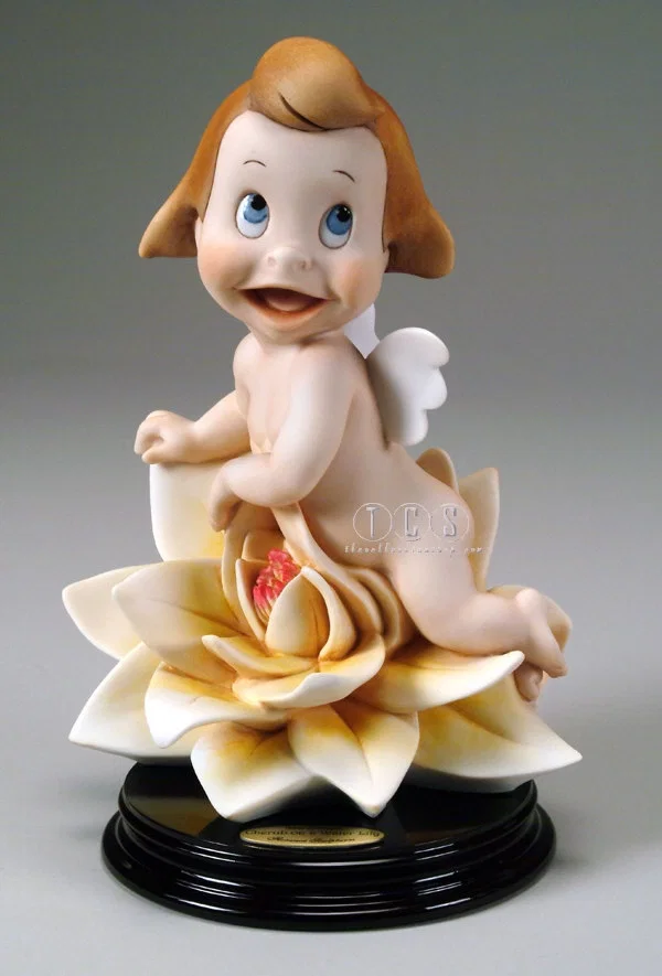 Cherub On A Water Lily by Giuseppe Armani — Sculpture