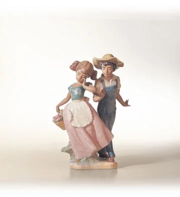 Love In Bloom 1995-02 by Lladro — Porcelain Figurine