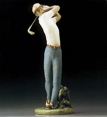 Golfer On The Green 1995-00 by Lladro — Porcelain Figurine
