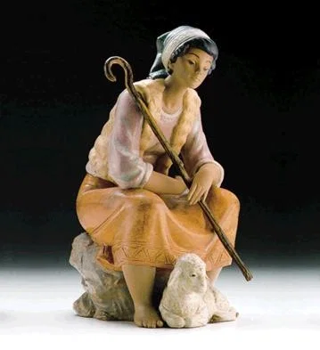 The Shepherdess 1989-99 by Lladro — Porcelain Figurine
