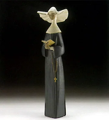 A Prayful Moment (blue) 1996-99 by Lladro — Porcelain Figurine