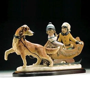 Sleigh Ride 1996-99 by Lladro — Porcelain Figurine