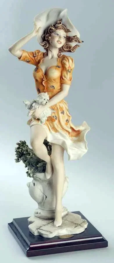 Autumn- Falling Leaves by Giuseppe Armani — Sculpture