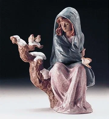 Waiting For Spring 1997-2000 by Lladro — Porcelain Figurine
