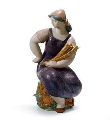 Farm Girl by Lladro — Porcelain Figurine