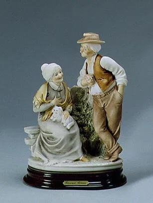 Old Couple Talking by Giuseppe Armani