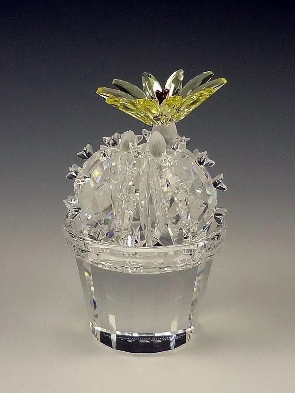 Flowering Cactus by Swarovski Crystal | Collectible Fine Art