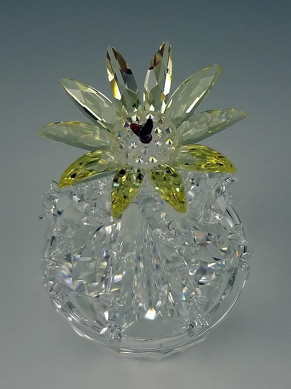 Flowering Cactus by Swarovski Crystal | Collectible Fine Art