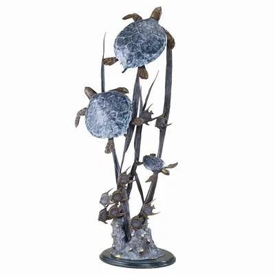Sea Turtle Trio Seascape by SPI Sculptures