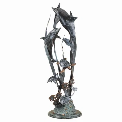 Dolphin Seaworld Seascape by SPI Sculptures