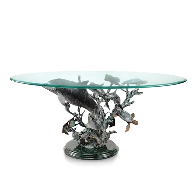 Dolphin Seaworld Coffee Table by SPI Sculptures