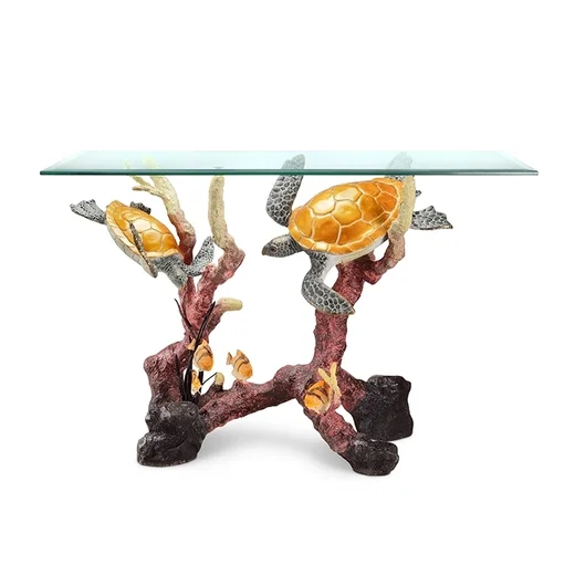 Turtle Console Table by SPI Sculptures