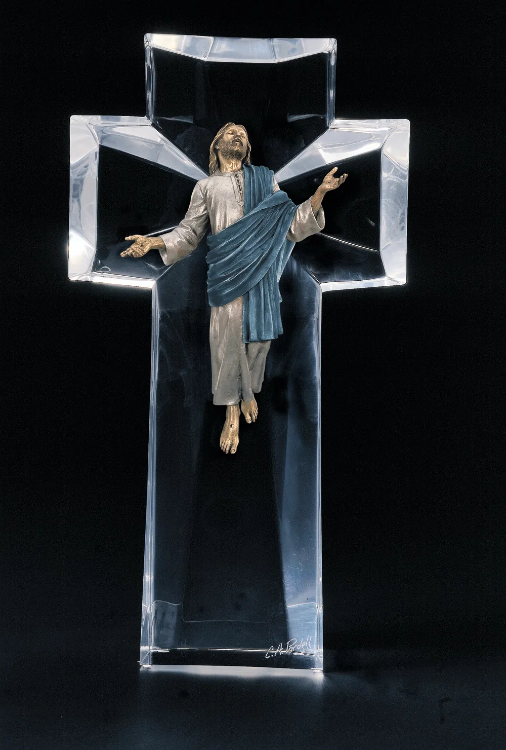The Ascent-Bronze by Christopher Pardell — Mixed Media Sculpture