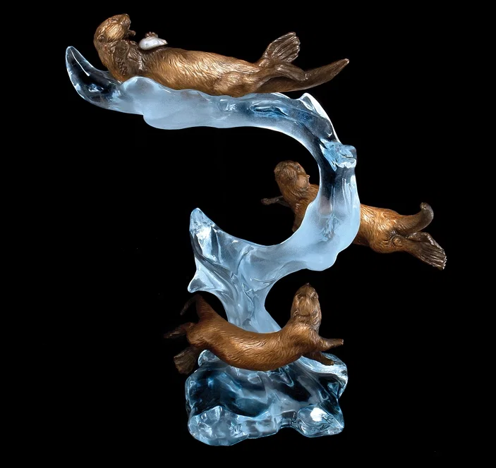 Playful Motion Artist Proof by Kitty Cantrell — Mixed Media Sculpture